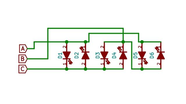 Светодиодные ресницы. Схема, скетч | LED eyelashes with schematic смотреть онлайн