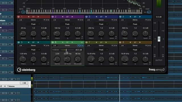 Возможности Cubase 11 Pro: динамический эквалайзер