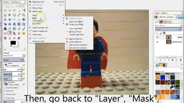 Brickfilm Tutorials Episode 6- How to Mask in Gimp 2.8 смотреть онлайн