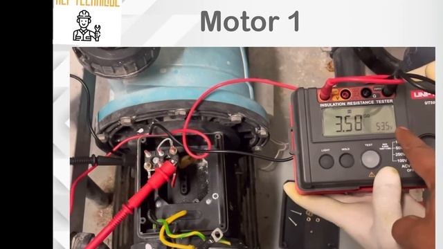 How to check insulation resistance of a motor with high insulation tester? Practical @MEPTechniquep смотреть онлайн