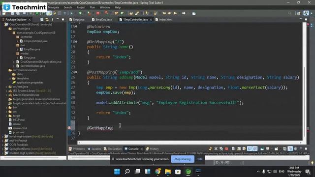 Spring Boot CRUD operations смотреть онлайн