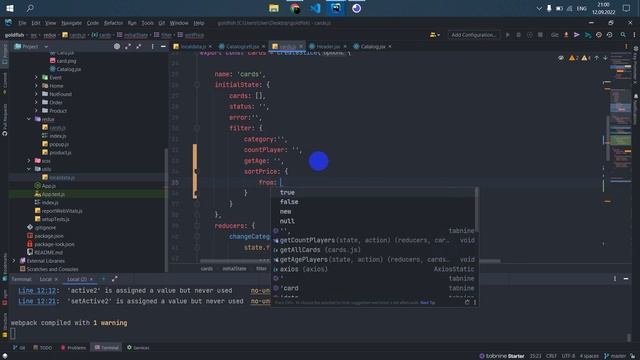 GoldFish Filter / Фильтрация по цене, по категориям, по возрасту и по скидке React Js Backend смотреть онлайн