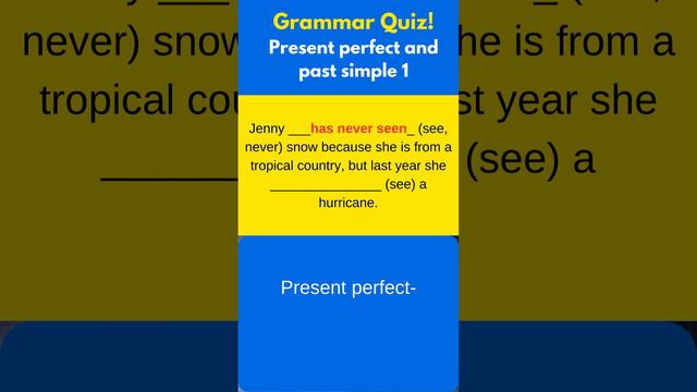 Present perfect and past simple verb tense 1 смотреть онлайн