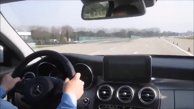 Mercedes 2014: Collision Prevention Assist/ Distronic Plus Lenkassistent - Mercedes C-Klasse W205