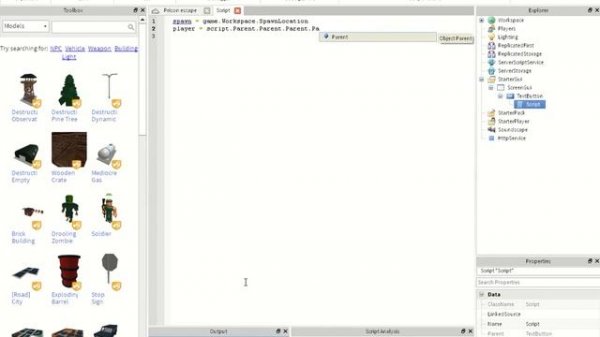 Roblox Tutorial Teleport to Spawn Button