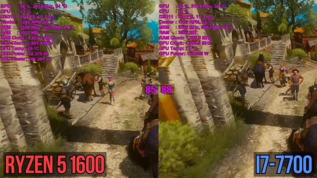 Ryzen R5 1600 (smt off) vs i7 7700 смотреть онлайн