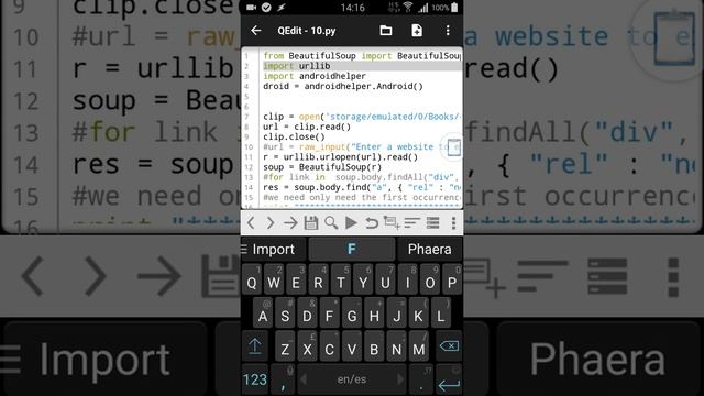 Tasker and QPython on Android. Python BeautifulSoup web scraping. смотреть онлайн