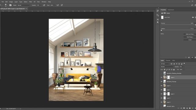 Визуализация интерьера - Corona Renderer | 3Ds Max | Пост обработка - часть 4 смотреть онлайн