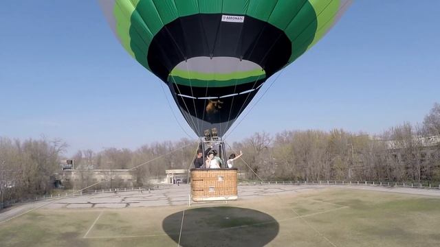 Привязной полет на воздушном шаре в Шымкенте смотреть онлайн