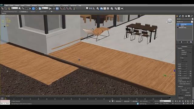 3Ds max визуализация Разбор готового проекта экстерьера дома с участком смотреть онлайн