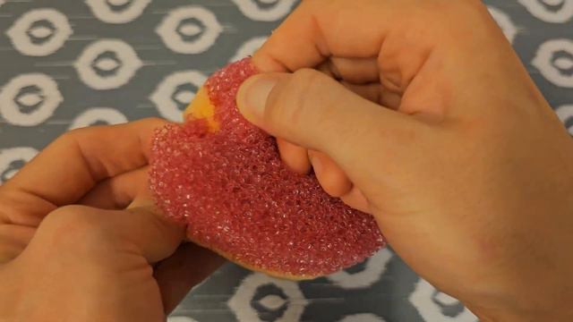 Strawberry Plastic Sponge | Dry Squeezing, Ripping, Rubbing, Scratching | ASMR смотреть онлайн