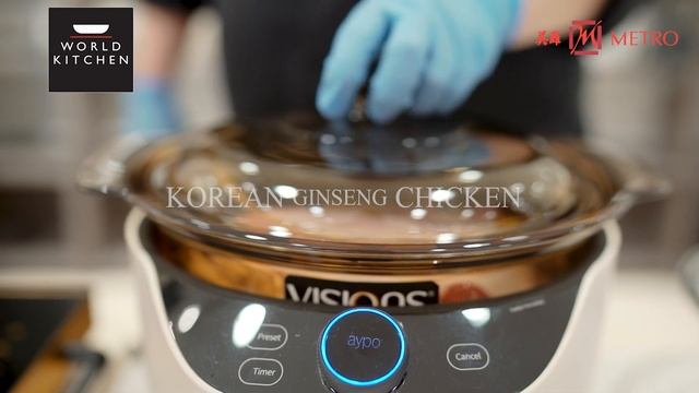 Korean Ginseng Chicken with World Kitchen Smart Pot & Visions 3.5L Covered Stockpot смотреть онлайн
