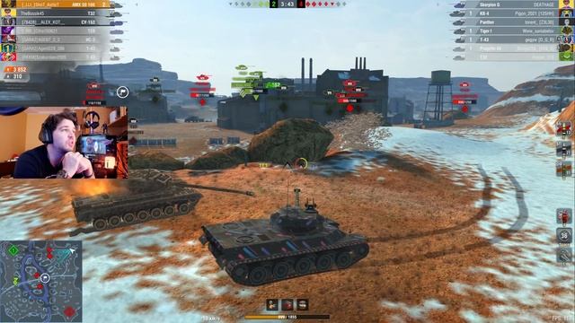 7К УРОНА И 7 ФРАГОВ ● ГЕНИАЛЬНАЯ ТАКТИКА ОТ AMX 50 100 ● WoT Blitz смотреть онлайн
