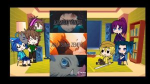 Реакция персонажей Наруто и Клинок рассекающий демонов на...