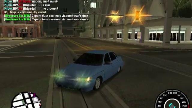 Как сделать разноцветные фары в МТА San Andreas смотреть онлайн