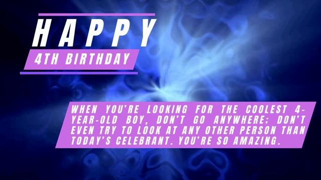Happy 4th Birthday Wishes for Daughter, Son | 4 Year Old Birthday Messages | Whatsapp Status смотреть онлайн