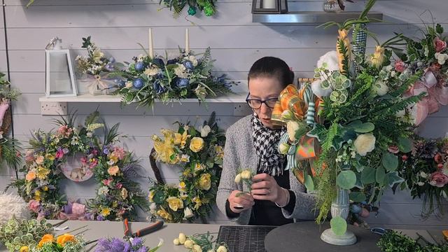 How to make an Artificial Candlestick Arrangement. With bunny 🐰 смотреть онлайн