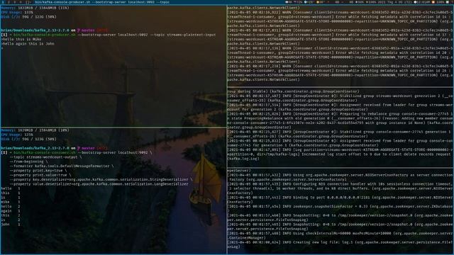 Demo Word Count Application Streaming with Kafka смотреть онлайн