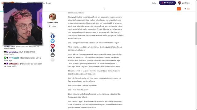 LENDO uma FANFIC sobre MIM - DONO DOS OLHOS OCEÂNICOS смотреть онлайн