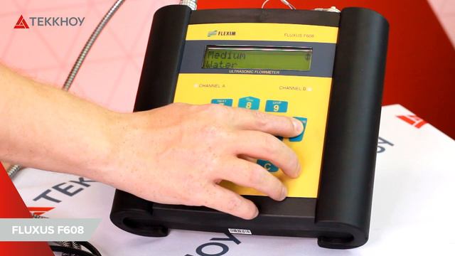 Простой монтаж портативного расходомера Fluxus F608 смотреть онлайн