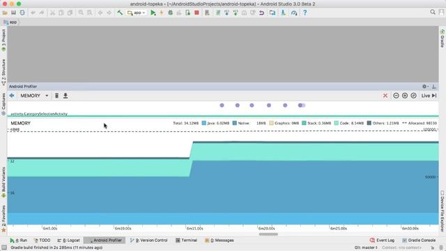 Android Studio 3.0: Android Profiler