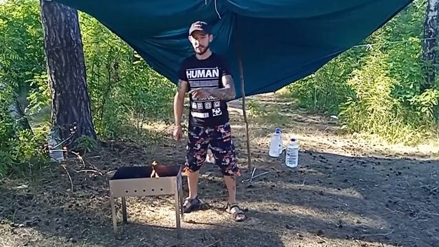 Отпуск2021 часть 1/Отдых в лесу/Ставим палатку/Жизнь на природе/Отдых в палатке/VLOG смотреть онлайн