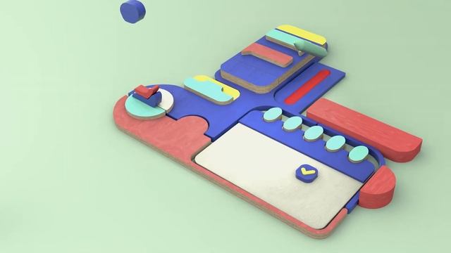Деревянный Конструктор (Microsoft design) Cinema 4d redshift смотреть онлайн
