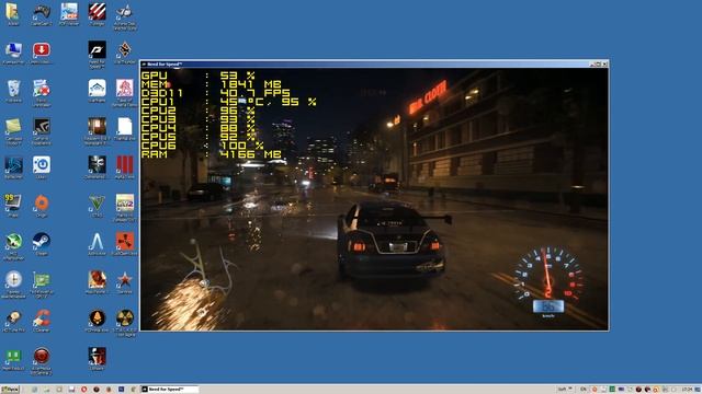 Тест Need for Speed 2015 запуск на среднем ПК (6 ядер, 12 ОЗУ, Radeon HD 7870 2 Гб) смотреть онлайн