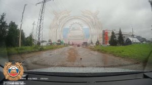 Момент ДТП в Туймазинском районе Башкирии