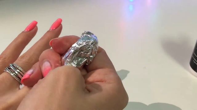 Снятие гель лака