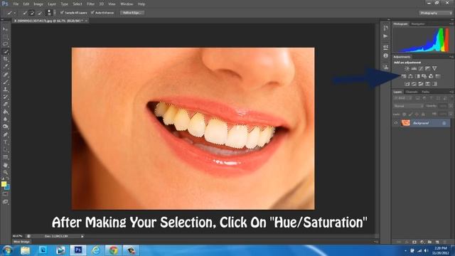 Adobe Photoshop CS6 [How To] [Whiten Teeth] [Quick Tip For Beginners] смотреть онлайн