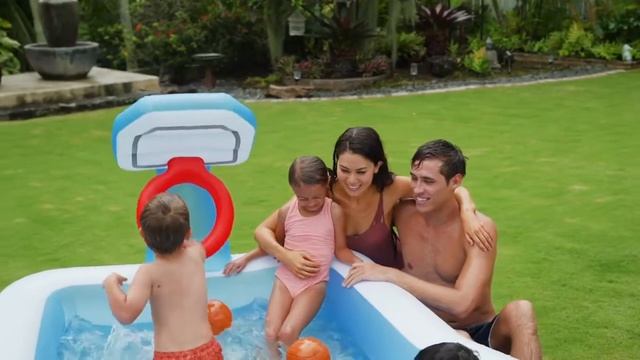 Игровой бассейн Баскетбольные Радости 257*188*130 см, клапан 57183, INTEX смотреть онлайн