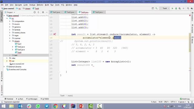 Java - получи чёрный пояс! 4. Метод reduce смотреть онлайн