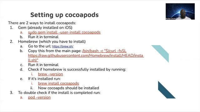 Junior iOS Developer Course - Installing Cocoapods - Avoiding the Pitfalls смотреть онлайн