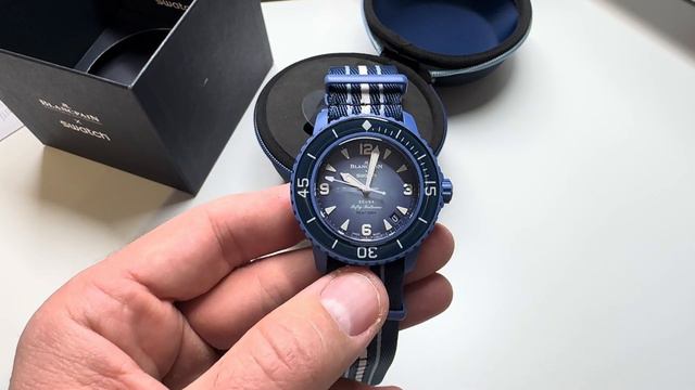 BIOCERAMIC SCUBA FIFTY FATHOMS / Blancpain X Swatch / Atlantic Ocean Unboxing + First Impressions