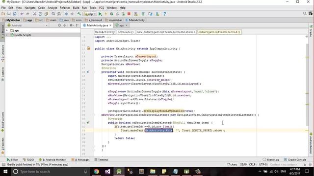 Creating a #Navigation #Drawer #Android Part 2 عربي смотреть онлайн