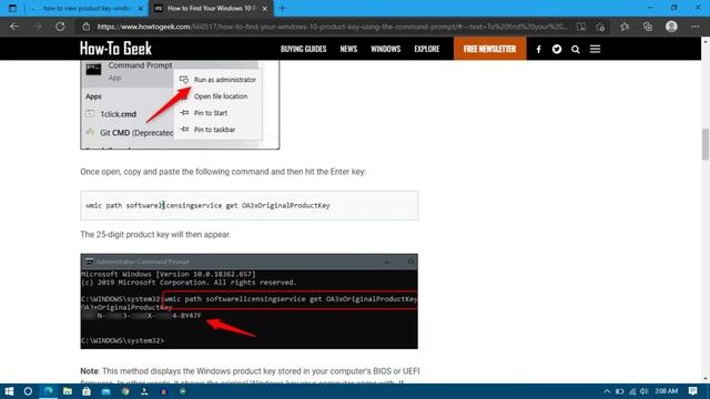 How To Get Windows 10 Activation Key Using CMD(Comand Prompt) In 2021 смотреть онлайн
