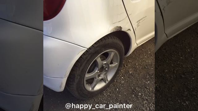 Ремот и покраска Toyota Vitz. Часть 1 смотреть онлайн