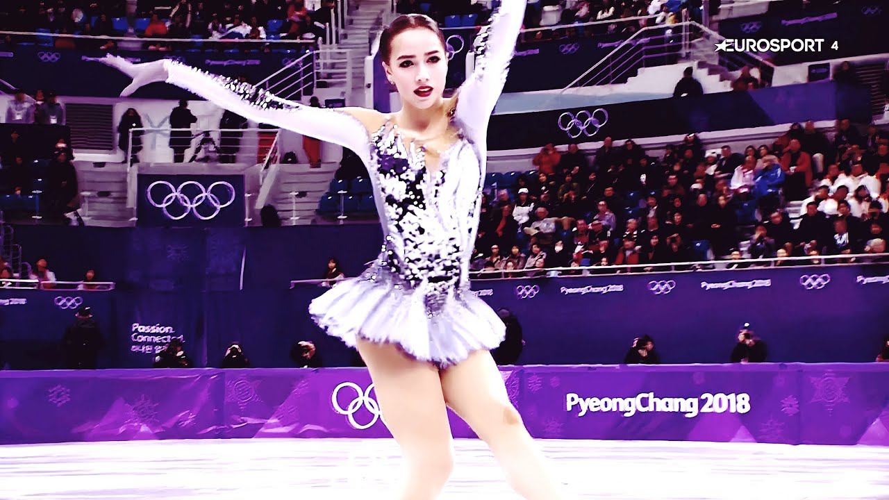 Алина Загитова - Прыжковые элементы в программах ОЧ и призёрки Бабасян на ОИ-2018 [HD1080, 50 fps] смотреть онлайн