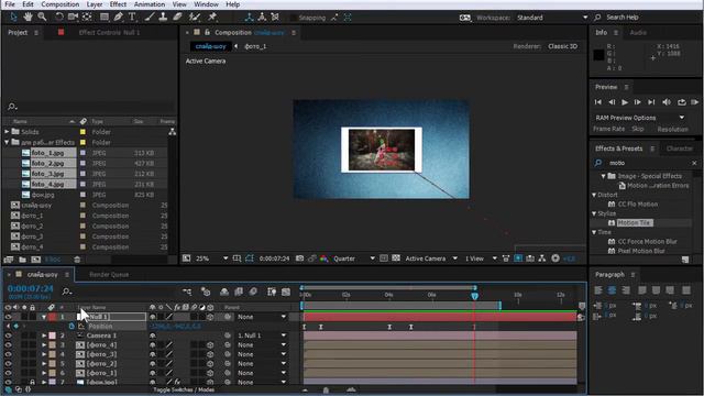 After Effects, пробная работа №2 "Слайд-Шоу" смотреть онлайн