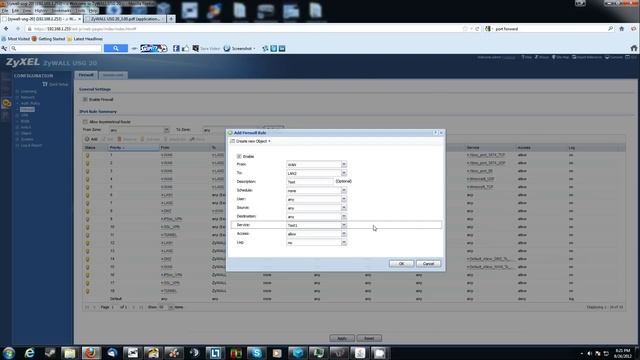 How to open ports on the ZyXEL ZyWall USG20 смотреть онлайн