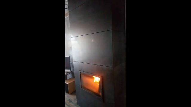 Камин. стильное и простое оформление топки. смотреть онлайн