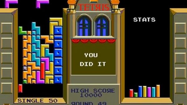 Atari Tetris (Arcade) - Gameplay (99 Levels)