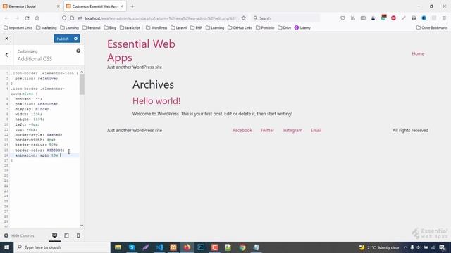 Elementor Tutorial For Circle Border Animation CSS - Elementor WordPress - Elementor Tutorial 2022 смотреть онлайн