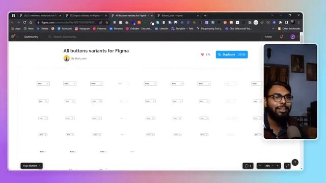 UI Elements Component library for Figma смотреть онлайн