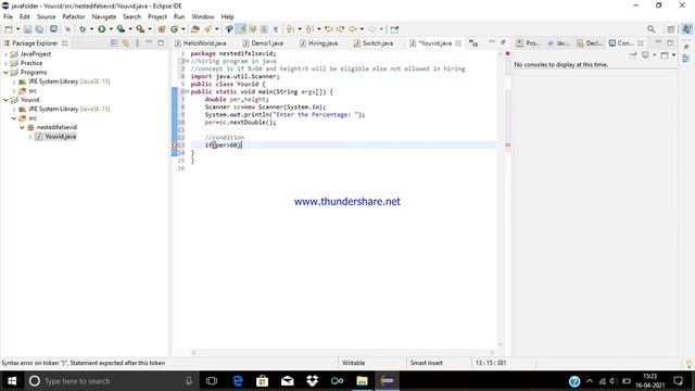 Hiring Program using Nested If Else Condition in Java Eclipse | | Java смотреть онлайн