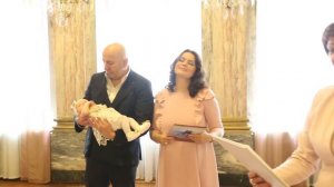 Ева Дворец Малютка торжественная регистрация рождения  фото и видео заказ на сайте mol4anova.ru СПб