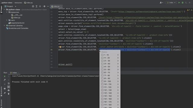 Class 12 - Begin simple style scripting in selenium and python - Part 2. смотреть онлайн