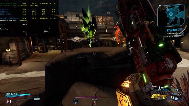 [Borderlands 3] GeForce RTX 3070-I7 8700K 1440P DX12 Performance смотреть онлайн