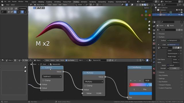 Blender Tutorial - Position and distance based material смотреть онлайн